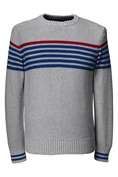 Drifter Cotton Chest Stripe Crew Sweater 467912