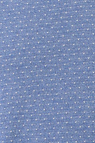 Supima Cotton Jacquard V-neck Sweater 467904: Blue Night Heather Pattern 467904