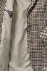 Linen Baird Mcnutt Sport Coat 467958: Khaki Multi Houndstooth