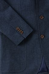 Linen Cotton Sport Coat 467962: Navy