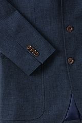 Linen Cotton Sport Coat 467962: Navy