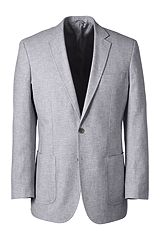 Linen Cotton Sport Coat 467962: Light Grey