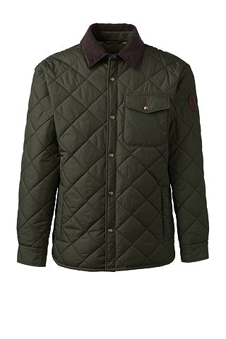 Quilted Primaloft Shirt Jacket 471716: Forest Night