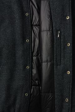 Primaloft Wool Coaches Jacket 475518: Dark Charcoal Heather