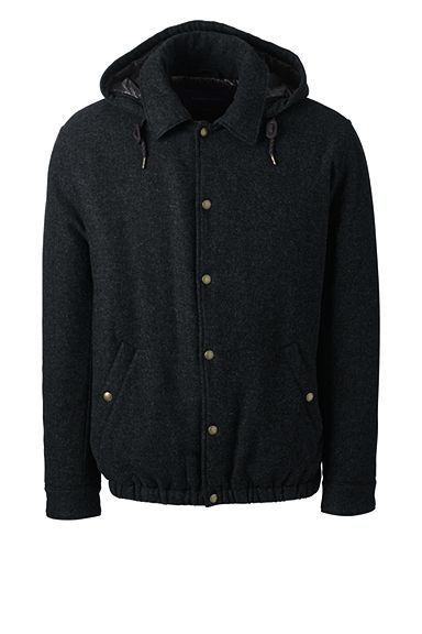 Primaloft Wool Coaches Jacket 475518: Dark Charcoal Heather