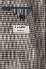 Linen Baird Mcnutt Houndstooth Sport Coat 481506: Khaki/ Brown
