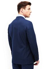 Stretch Poplin Sport Coat 481507: Navy