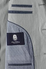 Textured Cotton Linen Sport Coat 481508: Light Steel Grey