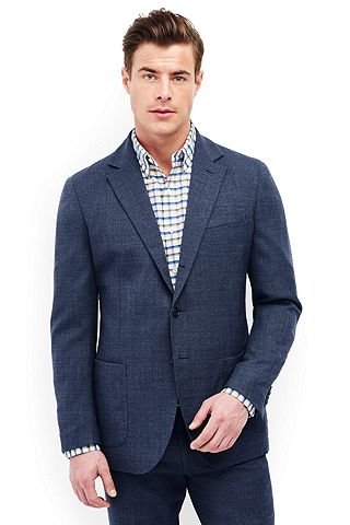 Wool Sport Coat 481510: Light Navy