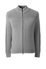 Cotton Drifter Zip-front Cardigan Sweater 484467: Gray Heather