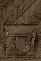 Primaloft Quilted Car Coat 489376: Teak Brown