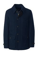 Wool Car Coat 490793: Classic Navy