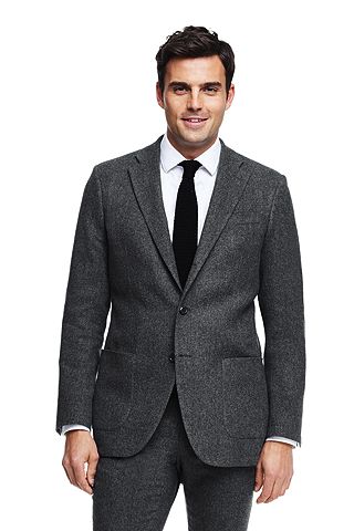 Herringbone Wool Sportcoat 486542: Grey
