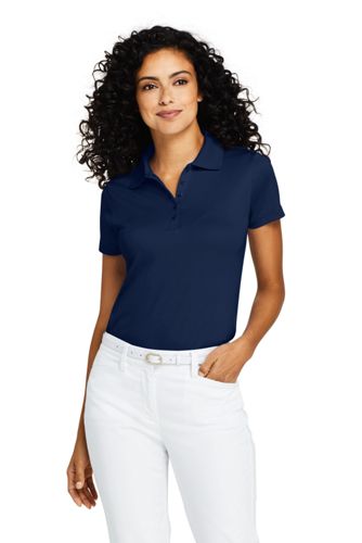 Womens Supima Cotton Short Sleeve Polo Shirt From Lands End