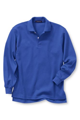 Lands' End Long Sleeve Performance Interlock Polo
