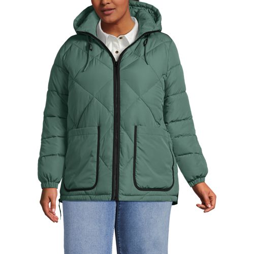 新品未使用✨deres Willow feather spring coat Women's Plus Size FeatherFree Insulated Diamond Quilted Jacket