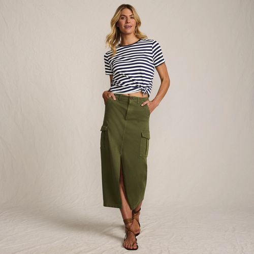 Women's Cool Fade Cargo Maxi Skirt | Lands' End