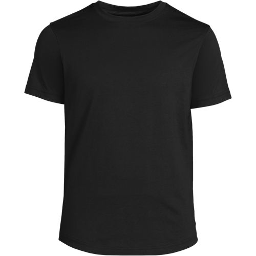Men's Short Sleeve Supima Curved Hem Tee | Lands' End