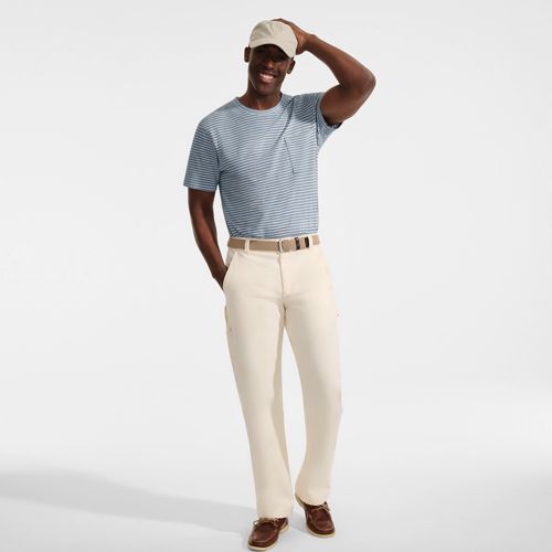 Men's Short Sleeve Cotton Linen Tee | Lands' End