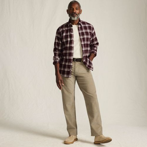 Men's Corduroy Comfort Waist Easy Classic Fit 5 Pocket Pant