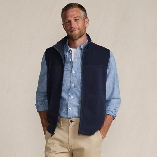 Men's Anyweather RainDefense Fleece Vest | Lands' End
