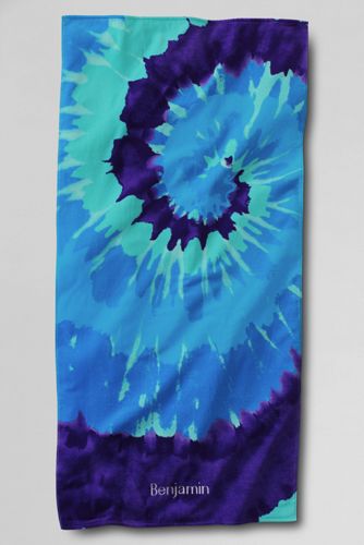 Kids' Swirl Tie Dye Beach Towel