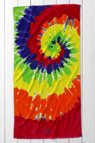Kids' Swirl Tie Dye Beach Towel