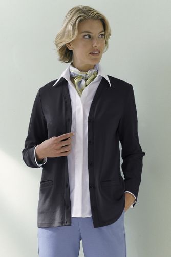Lands' End Women's Interlock V-neck Cardigan