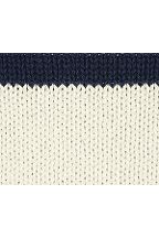 Stripe Cotton Raglan Crewneck Sweater 428122: White Canvas