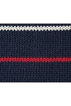 Stripe Cotton Button Mock Sweater 428125: Classic Navy