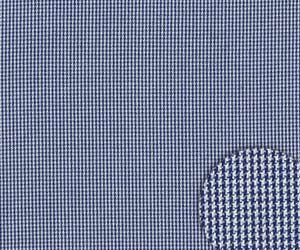 Dark Cobalt Blue Mini Check