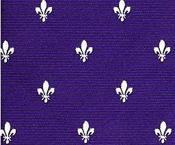 Fleur-De-Lis Necktie: Gray