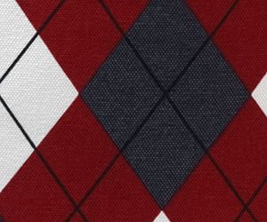 Rich Red Argyle