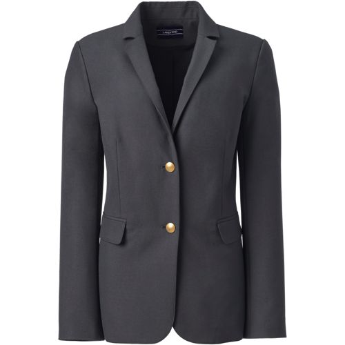 Women's Washable Wool Collarless Blazer
