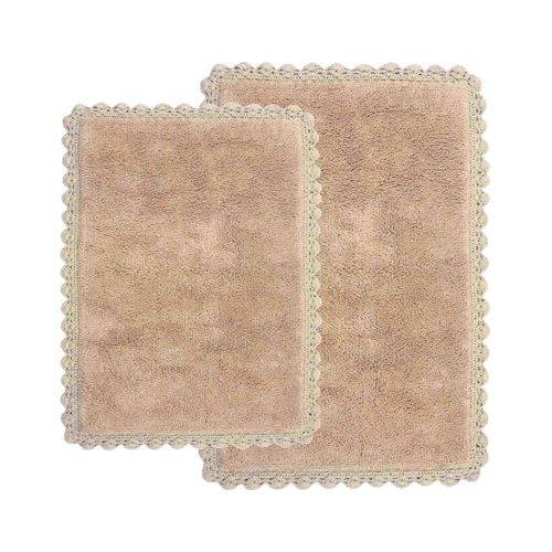 Chesapeake Monte Carlo Cotton Anti Skid 2 Piece Bath Rug Set