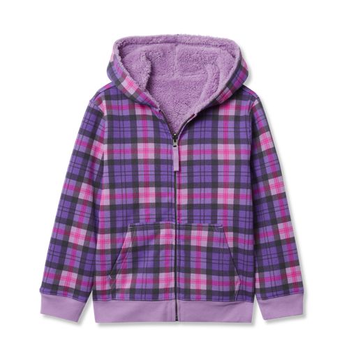 Girls Puff Shoulder Crew Neck Sweatshirt