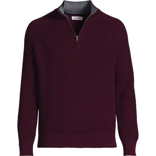 Men's Bedford Rib Quarter Zip Sweater
