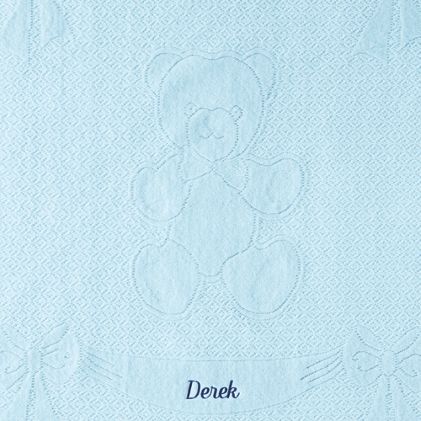 Scottish Lace Bear Baby Blanket - image 1