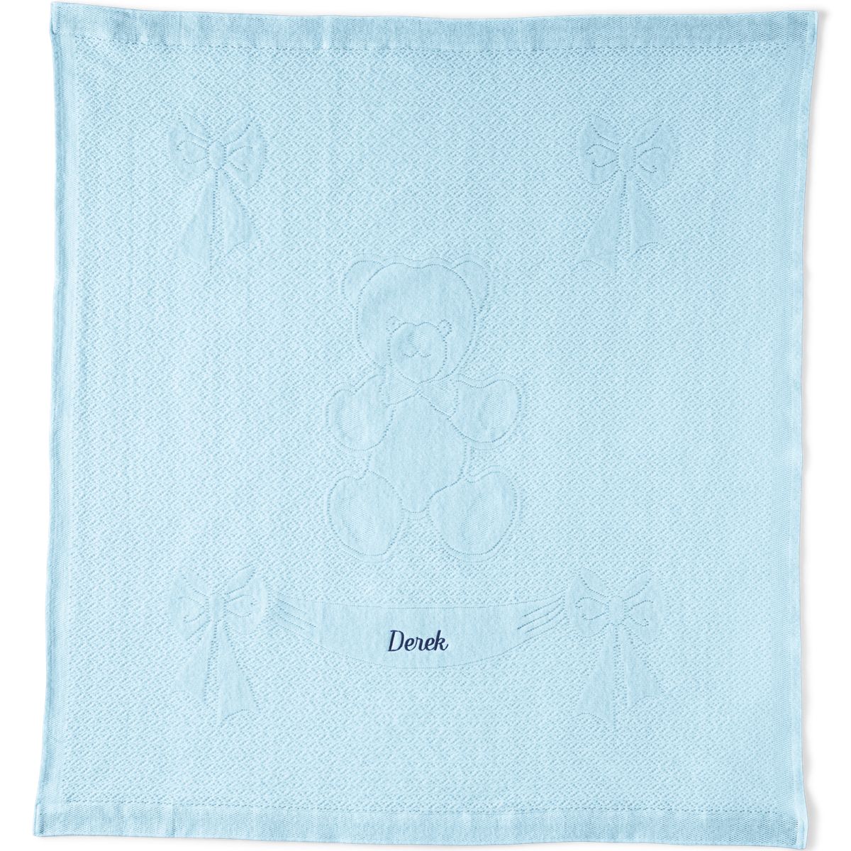 Scottish Lace Bear Baby Blanket
