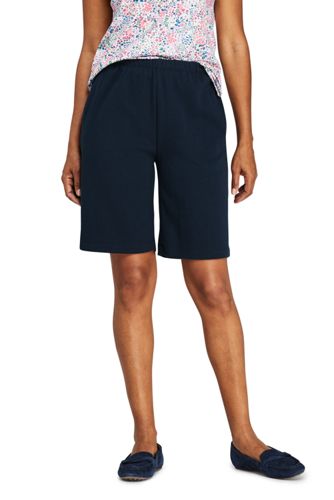ladies elastic waist bermuda shorts