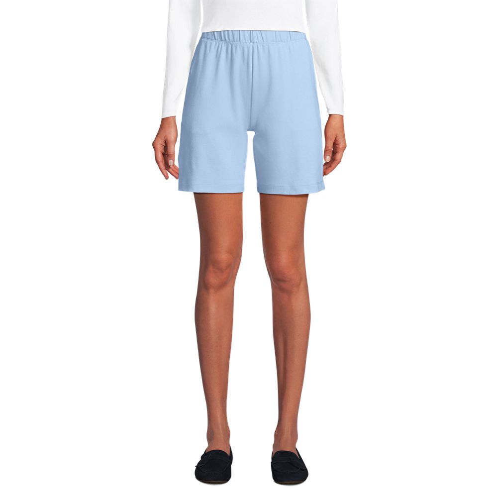 Women's Elastic Waist Shorts in White