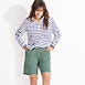 Women's Petite Sport Knit High Rise Elastic Waist Shorts, alternative image