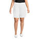 Women's Plus Size Sport Knit High Rise Elastic Waist Pull On Shorts, Front