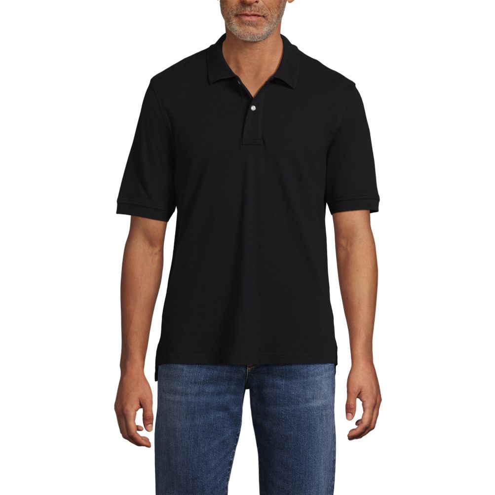 School Uniform Men's Banded Short Sleeve Mesh Polo | Lands' End