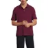 Men's Banded Short Sleeve Mesh Polo , Front