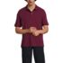 School Uniform Men's Banded Short Sleeve Mesh Polo , Front