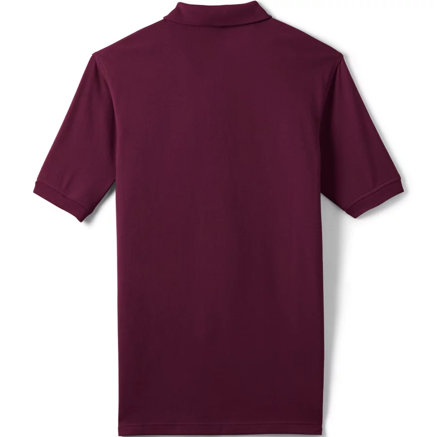 School Uniform Men's Banded Short Sleeve Mesh Polo view 4
