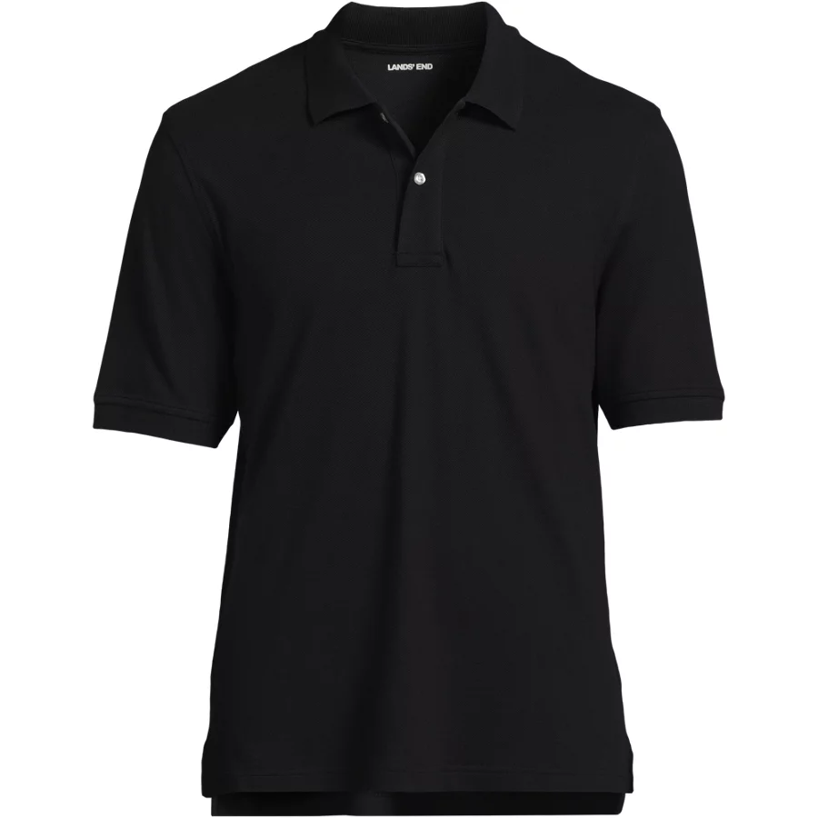 School Uniform Men's Banded Short Sleeve Mesh Polo