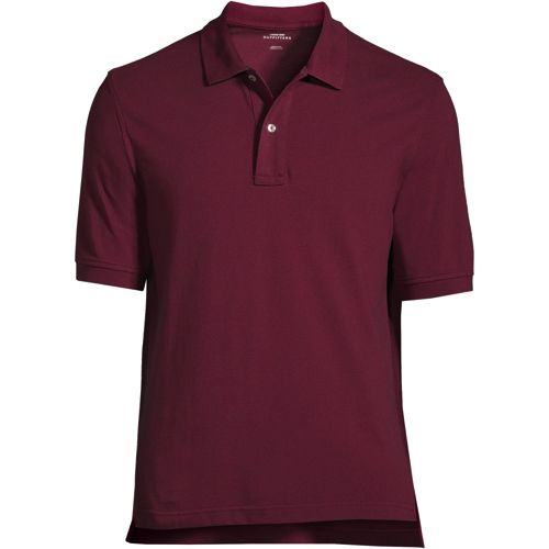 Men's Custom Logo Banded Short Sleeve Cotton Mesh Polo Shirt