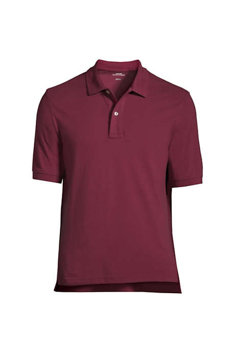 Men's Custom Logo Banded Short Sleeve Cotton Mesh Polo Shirt